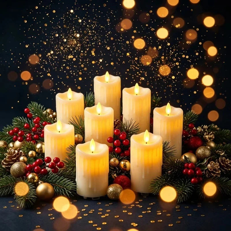 Pillar Candle Flameless LED Warm Flicker
