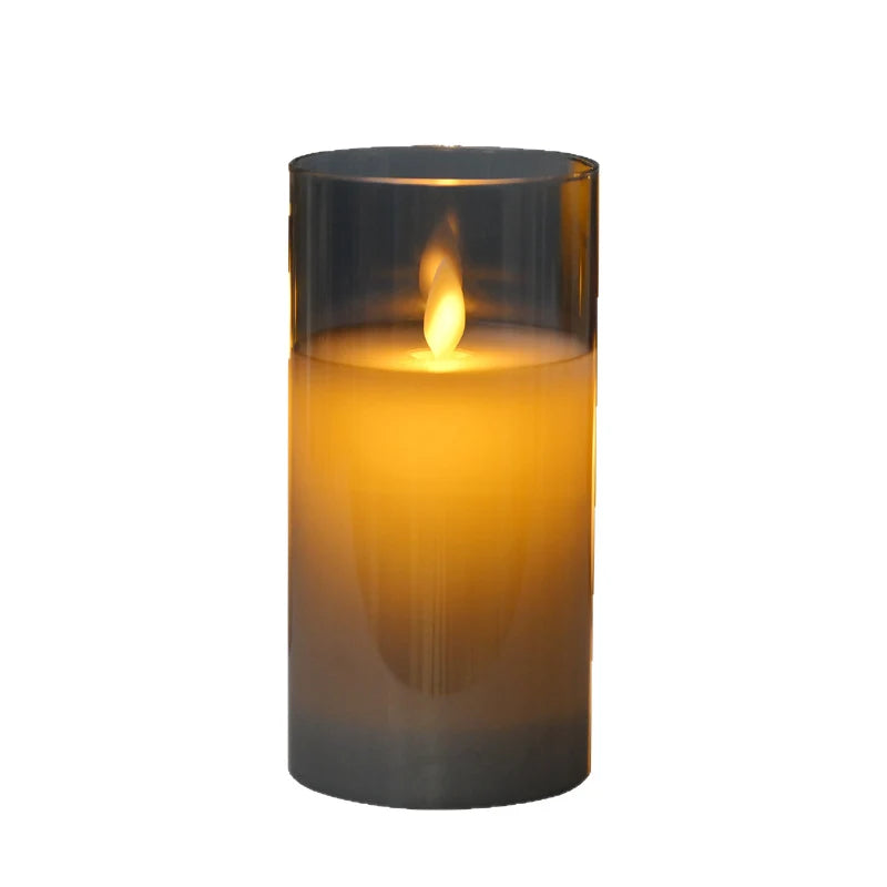 Pillar Candle Set Realistic Flickering Flame Battery-Operated