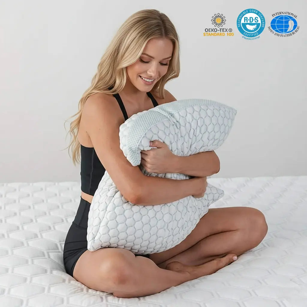 Pillow Adjustable Shredded Memory Foam Cooling Cover