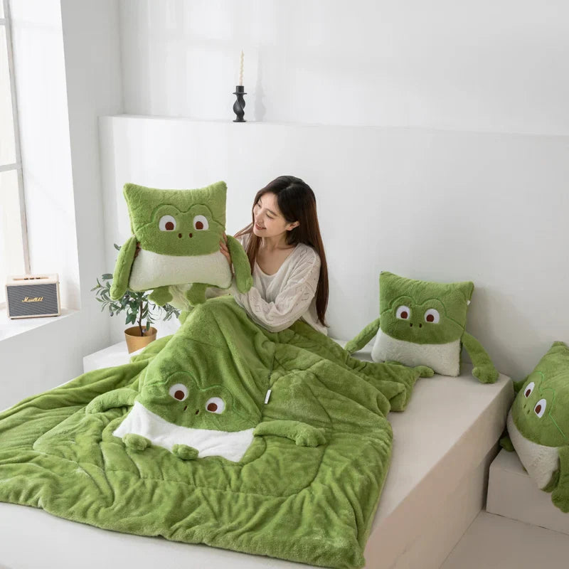 Pillow Blanket Convertible Quilted Mini Monster