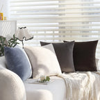 Pillow Cover 18x18 Fine Ribbed Cord Concealed Zipper