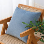 Pillow Cover 18x18 Fine Ribbed Cord Concealed Zipper