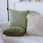 Pillow Cover Abstract Houndstooth Jacquard Cotton Linen Blend