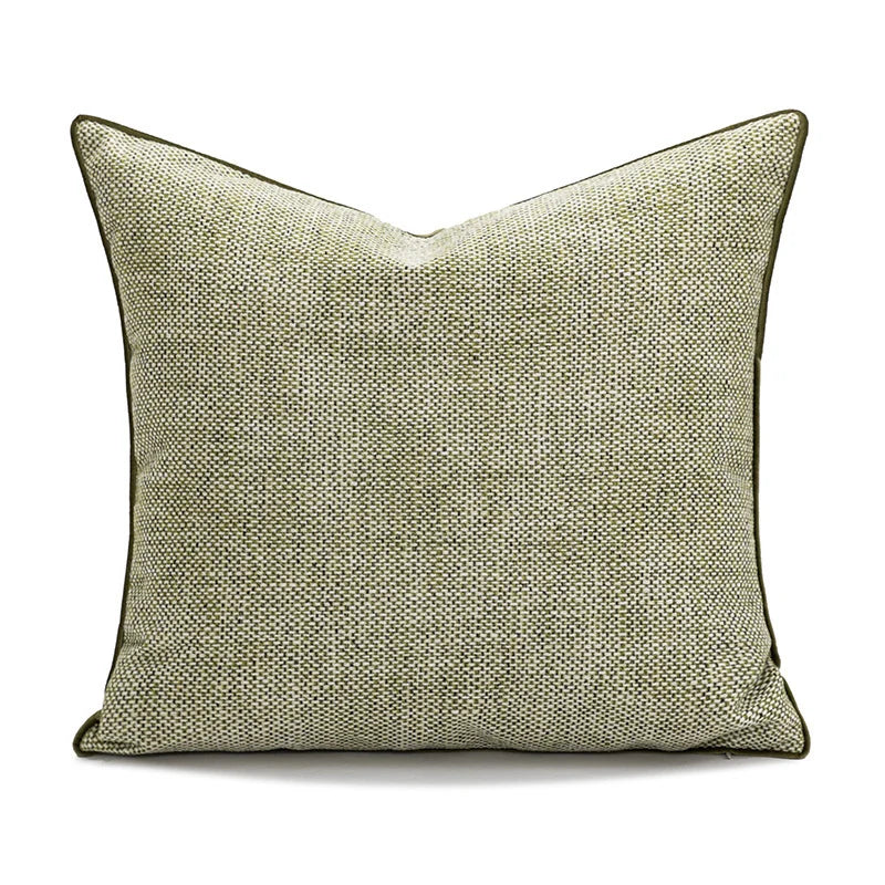 Pillow Cover Abstract Houndstooth Jacquard Cotton Linen Blend