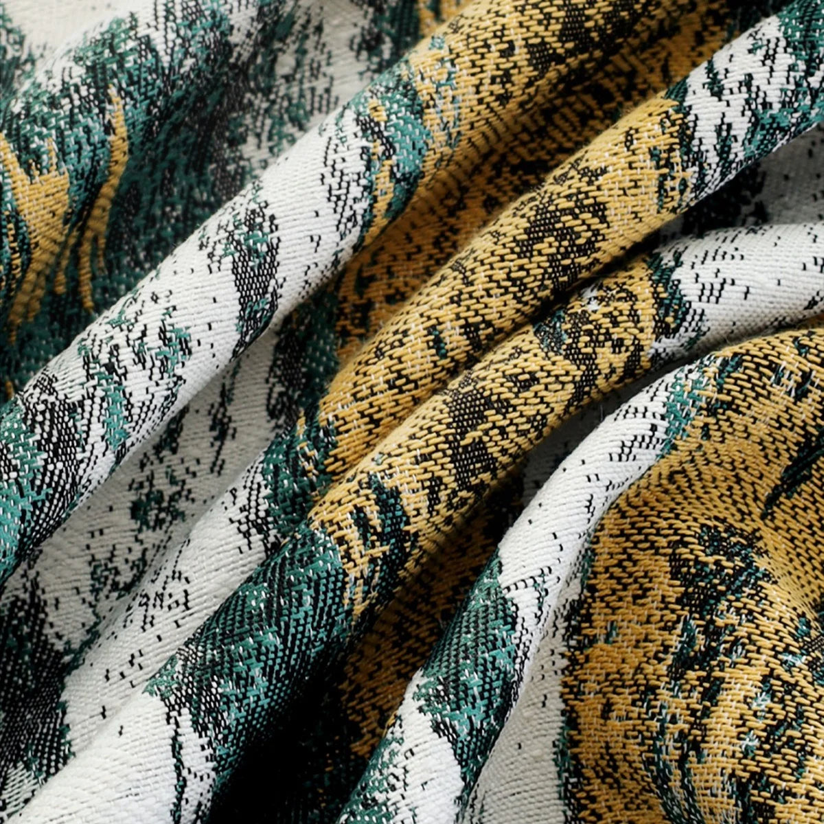 Pillow Cover Abstract Jacquard Cotton-Polyester Concealed Zipper