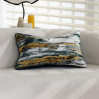 Pillow Cover Abstract Jacquard Cotton-Polyester Concealed Zipper