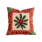 Pillow Cover Christmas Patchwork Machine Washable 18x18