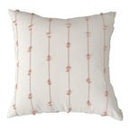 Pillow Cover Cotton-Look Vertical Tufted & Knotted Trim