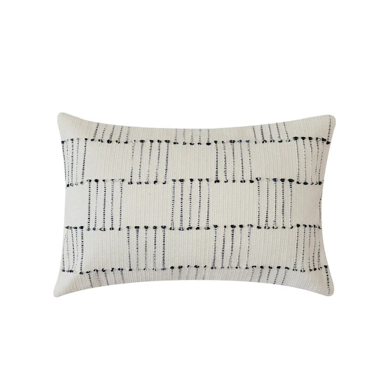 Pillow Cover Cotton Twill Dotted Tuft Hidden Zipper