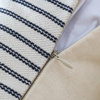 Pillow Cover Directional Woven Stripe Cotton Blend
