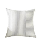 Pillow Cover Directional Woven Stripe Cotton Blend