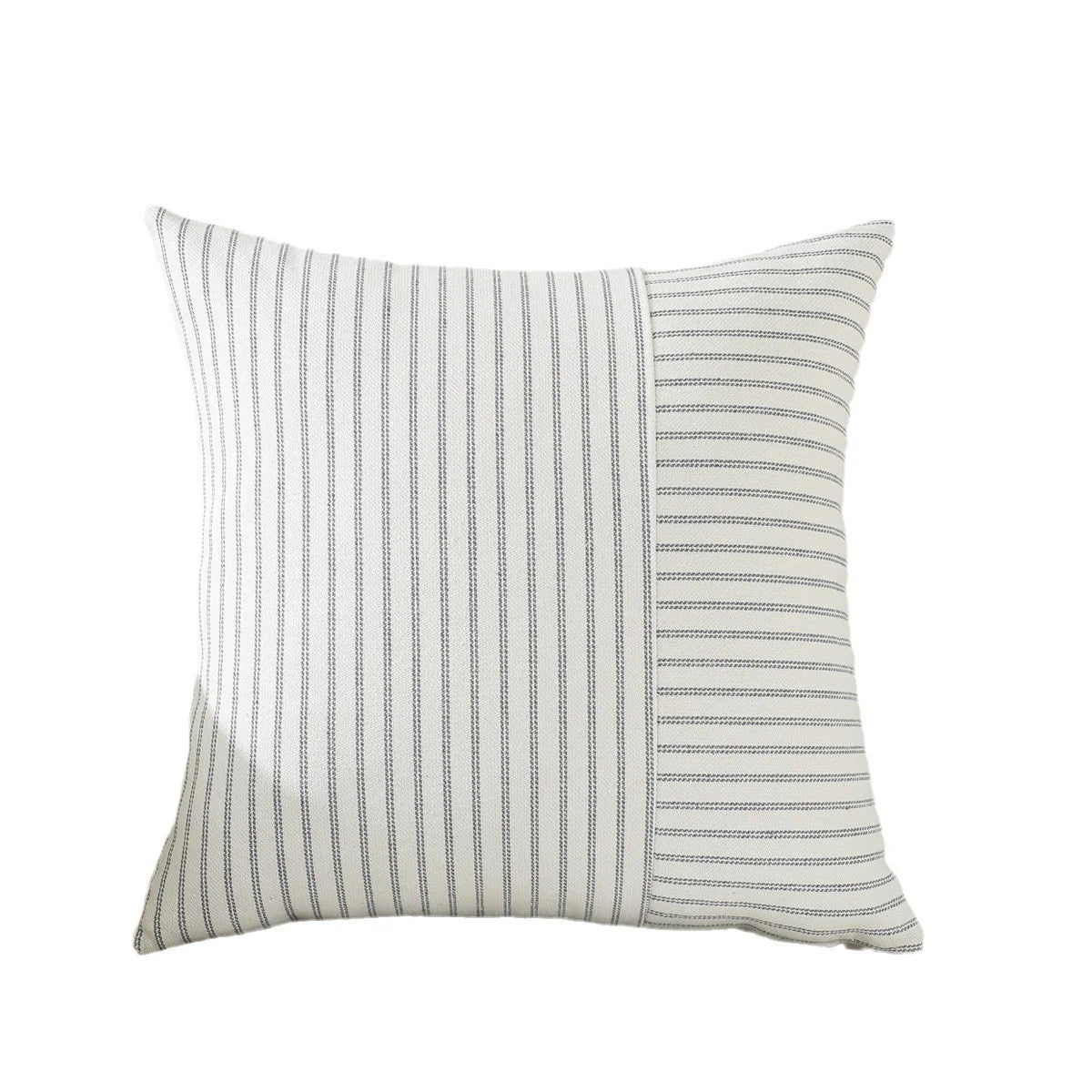 Pillow Cover Directional Woven Stripe Cotton Blend