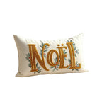Pillow Cover Embroidered Chenille Cotton-Blend Hidden Zipper