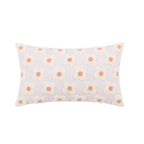 Pillow Cover Hand-Embroidered Daisy 100% Cotton Invisible Zipper