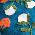 Pillow Cover Hand-Tufted Floral Appliques Cotton Blend