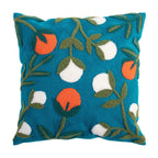 Pillow Cover Hand-Tufted Floral Appliques Cotton Blend