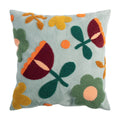 Pillow Cover Hand-Tufted Floral Appliques Cotton Blend
