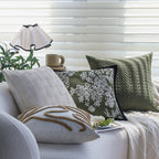 Pillow Cover Hand-Tufted Loops Cotton-Linen 18x18