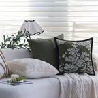 Pillow Cover Hand-Tufted Loops Cotton-Linen 18x18