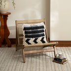 Pillow Cover Handcrafted Cotton Blend Tufted & Tassel Fringe