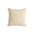 Pillow Cover Paisley Relief Embroidery Linen-Look 18x18
