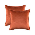 Pillow Cover Plush Velvet Knife-Edge Seam & Hidden Zipper