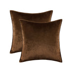 Pillow Cover Plush Velvet Knife-Edge Seam & Hidden Zipper