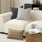 Pillow Cover Point Tufted Linen Feel Concealed Zipper