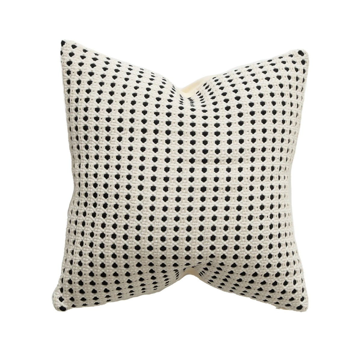 Pillow Cover Point Tufted Linen Feel Concealed Zipper