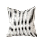 Pillow Cover Point Tufted Linen Feel Concealed Zipper