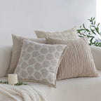 Pillow Cover Quilted Cable Microfiber Hidden Zipper
