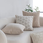Pillow Cover Quilted Cable Microfiber Hidden Zipper
