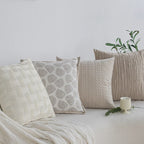 Pillow Cover Quilted Cable Microfiber Hidden Zipper