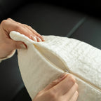 Pillow Cover Quilted Square Cotton Blend 45x45 cm
