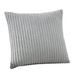 Pillow Cover Reversible Ribbed Microvelvet & Sherpa Hidden Zipper
