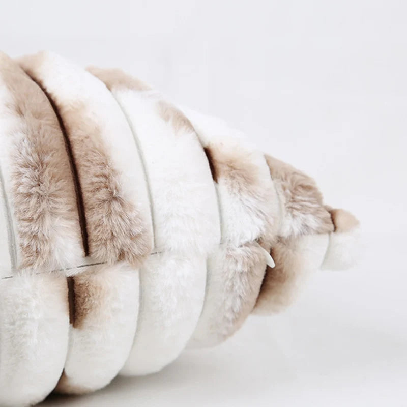 Pillow Cover Ribbed Faux Fur 18x18 Inch Concealed Zipper