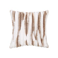 Pillow Cover Ribbed Faux Fur 18x18 Inch Concealed Zipper