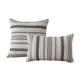 Pillow Cover Set Handwoven Cotton Braided Accents