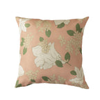 Pillow Cover Sketched Floral Linen-Look Concealed Zipper