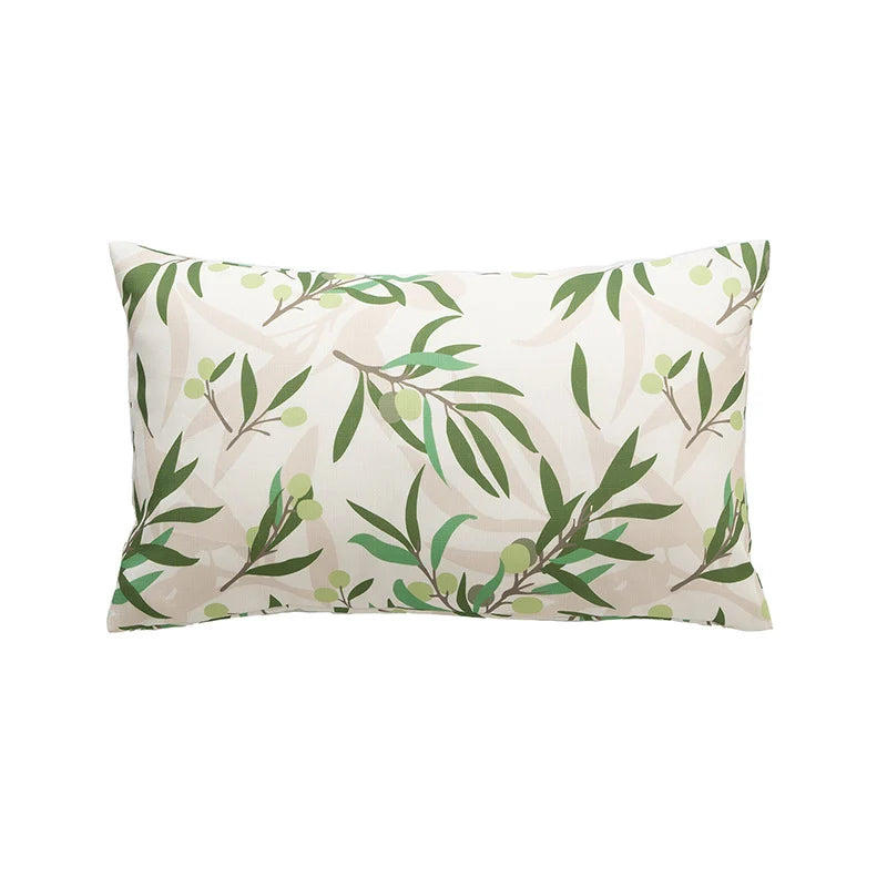 Pillow Cover Sketched Floral Linen-Look Concealed Zipper