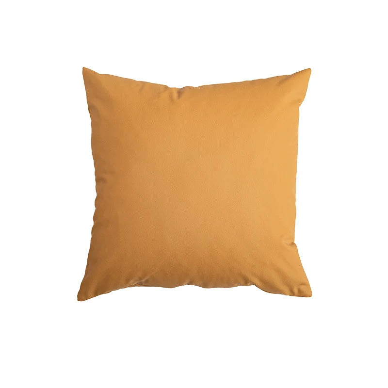 Pillow Cover Square Linen-Feel Hidden Zipper Machine Washable