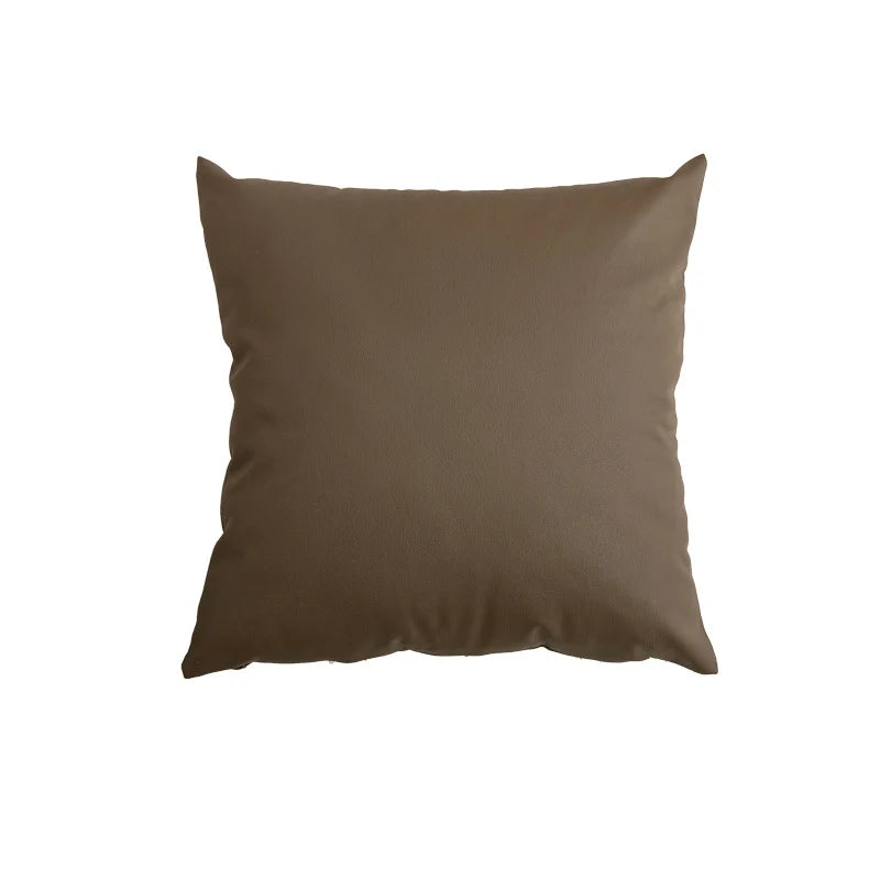 Pillow Cover Square Linen-Feel Hidden Zipper Machine Washable