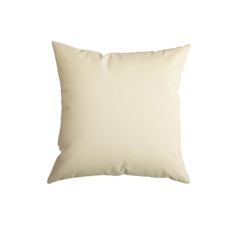 Pillow Cover Square Linen-Feel Hidden Zipper Machine Washable