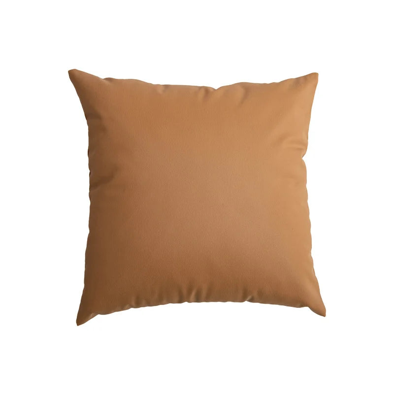 Pillow Cover Square Linen-Feel Hidden Zipper Machine Washable