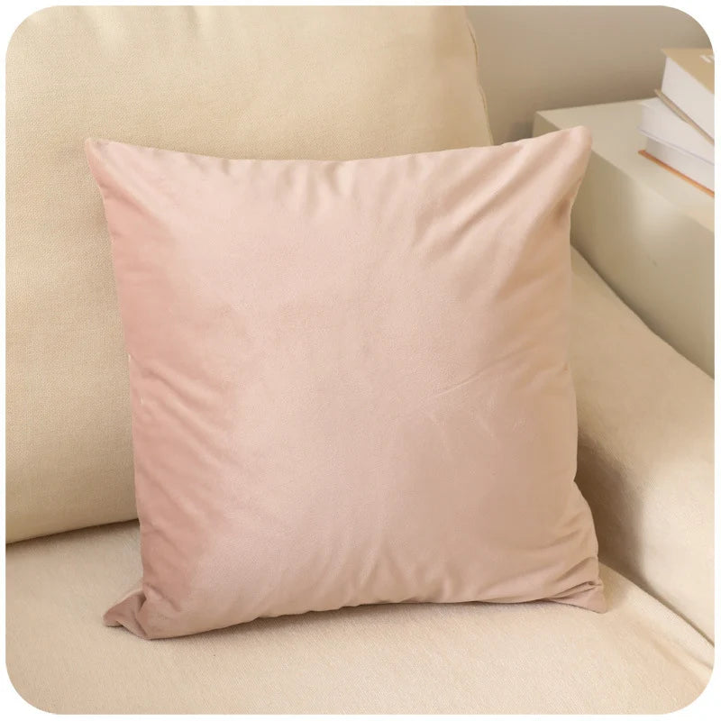 Pillow Cover Ultra-Soft Micro Velour Concealed Zipper 18×18