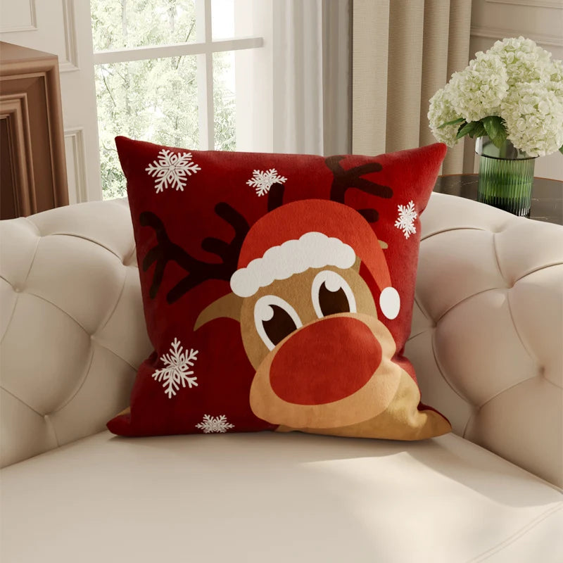 Pillow Cover Velvet Front Concealed Zipper Machine-Washable