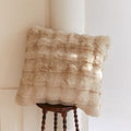 Pillow Cover Velvety Rabbit-Fur Polyester Blend