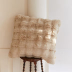 Pillow Cover Velvety Rabbit-Fur Polyester Blend