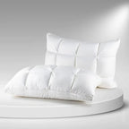 Pillow Quilted Cooling Ice-Silk Microfiber Fill Medium-Firm Support