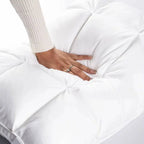 Pillow Quilted Cooling Ice-Silk Microfiber Fill Medium-Firm Support